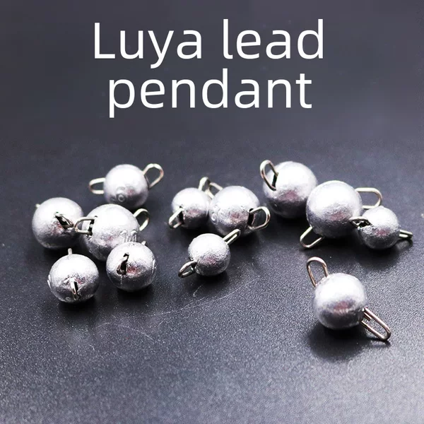 New Luya lead pendant round pin lead pendant fishing gear 4G 6G 8G fishing Luya lead pendant batch