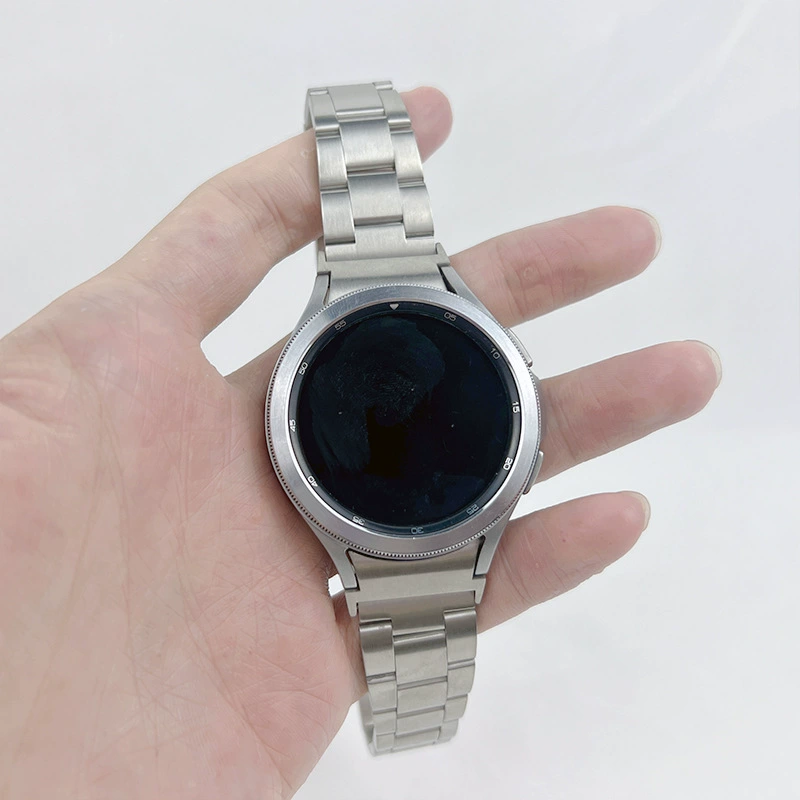 Подходит для Apple Samsung Watch 4/5 Ремешок Slim Fit с тремя бусинами Маленький мужской поясной ремень Регулировка длины без инструментов