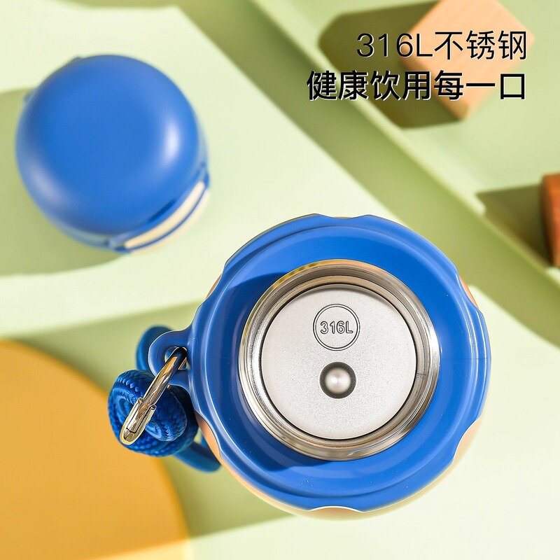 杯具熊锐气双饮运动保温杯西高地美式复古大容量儿童学生便捷水壶|undefined