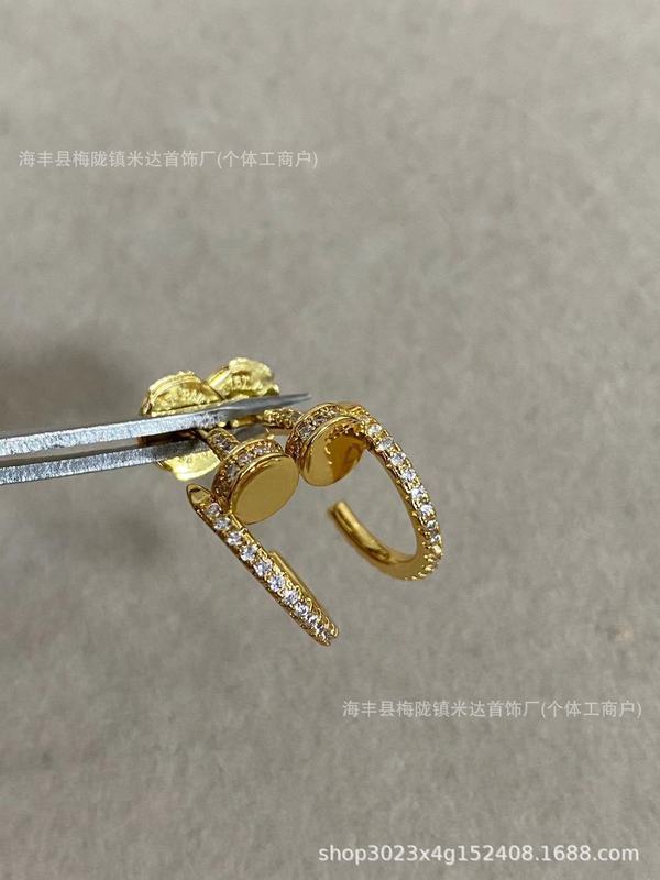 新しいカジア光沢のあるネイルイヤリング高バージョンイヤリング工場直接卸売|undefined