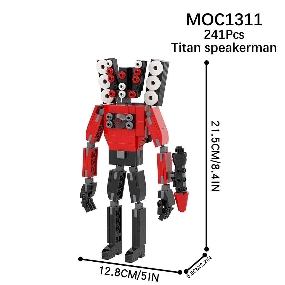 MOC игра SKIBIDI Туалет Туалет мониторинг человек НЛО совместимо с LEGO собранные блоки игрушки