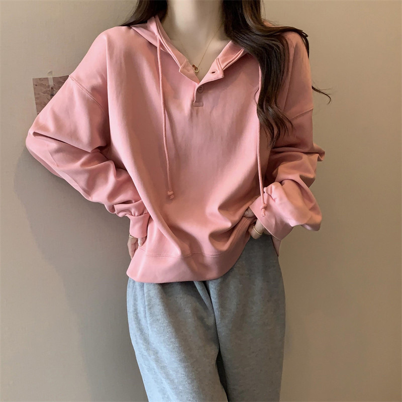 ins超火卫衣女秋薄款宽松韩版潮学生百搭长袖带帽衫上衣服外套|undefined
