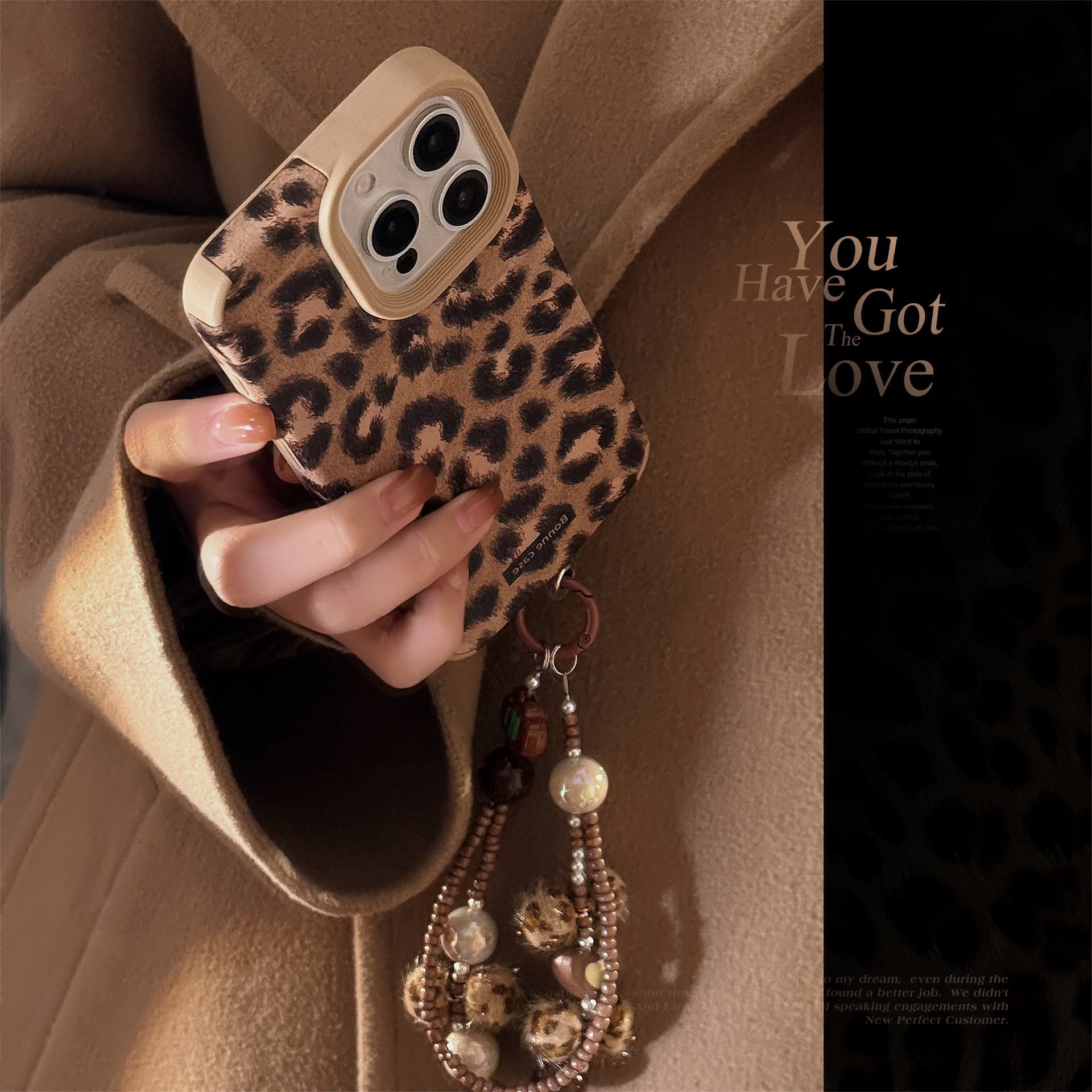 Funda de teléfono de felpa con estampado de leopardo europeo y americano, adecuada para iPhone 16, funda de teléfono Apple 15 Pro Max, gamuza 14 retro 17 suave
