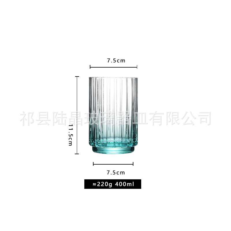 Estilo europeo gradiente verde patrón de calabaza copa de vino creativo hogar cristal vino personalidad Estilo nórdico conjunto de vino traje al por mayor