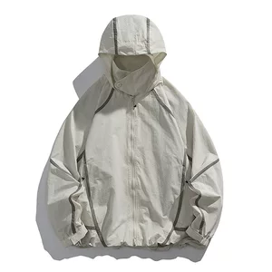 黑舰队山系户外机能拼接外套立领速干轻量化防风夹克双层运动外套