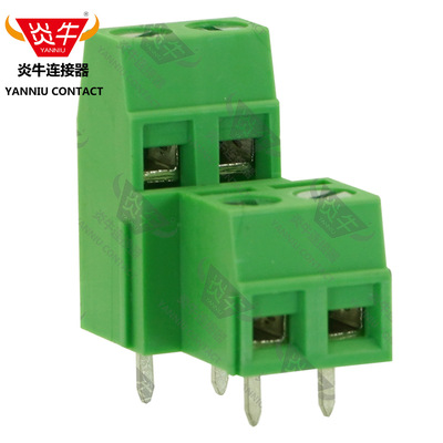 5.08mm炎牛双层接线端子YN127A/DG/KF127HL/MKKDSN1.5/EELK508V