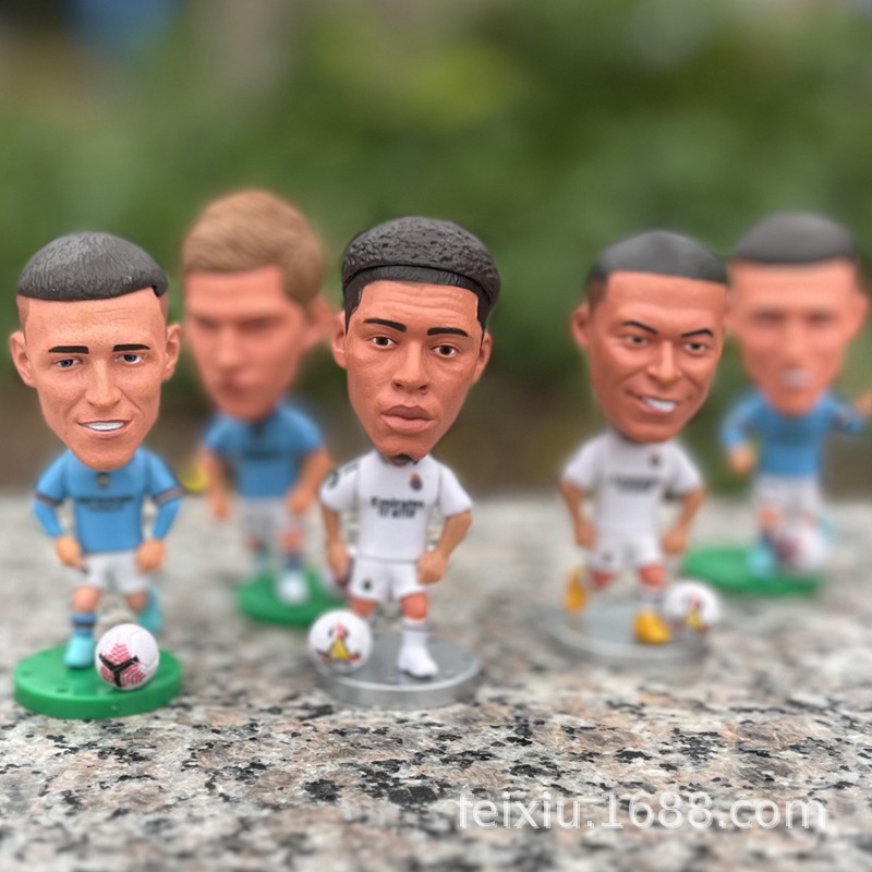 Jugador estrella Benzemahaland Vinicius C Ronaldo Messi Naymar Doll Mbappé Doll