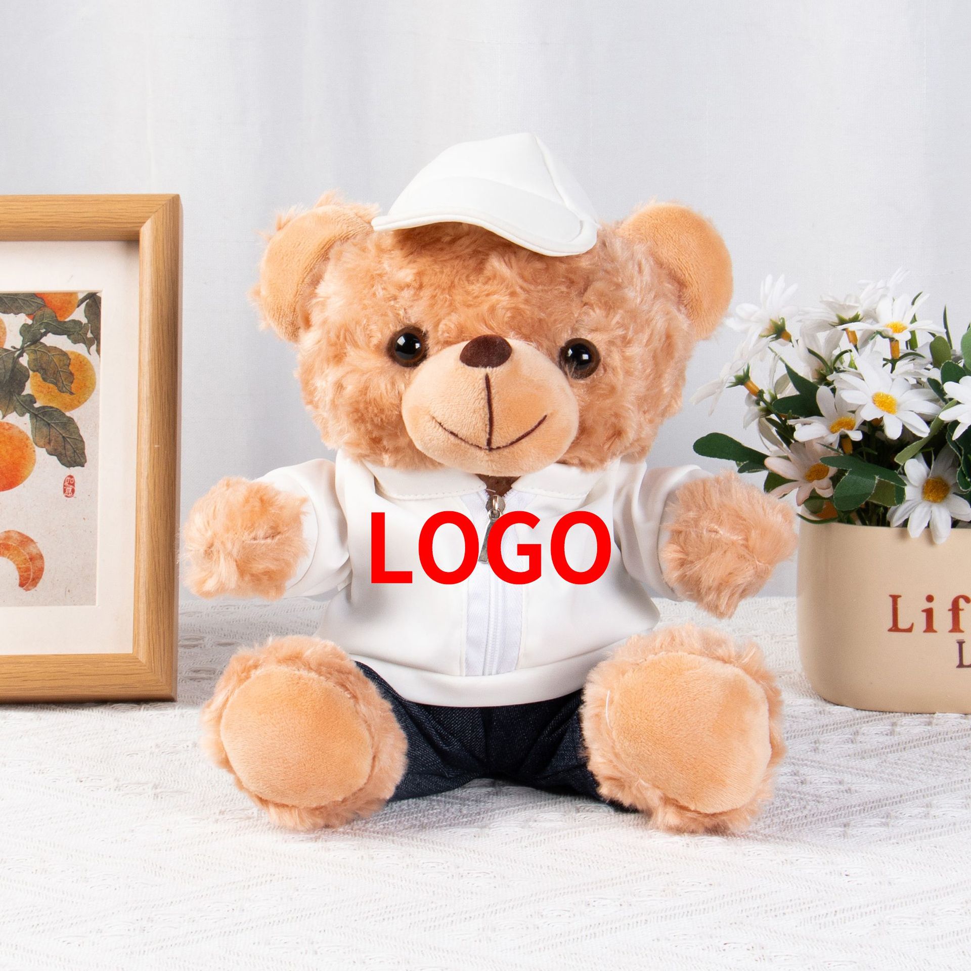Auto 4S tienda juguetes de peluche regalo Teddy Bear se puede imprimir logotipo de coche Teddy Bear regalo para niños y niñas