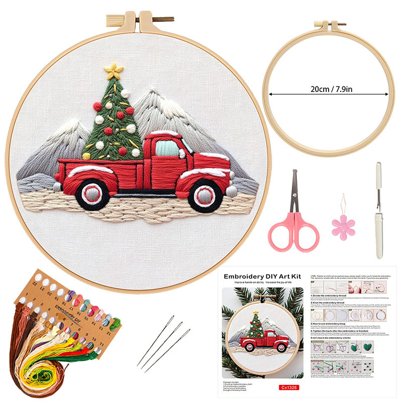 2025 nuevos productos de bordado de Navidad hechos a mano diy material paquete de bordado de Navidad accesorios originales