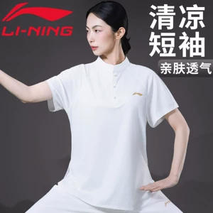 Li Ning, летняя тонкая спортивная одежда, короткий рукав