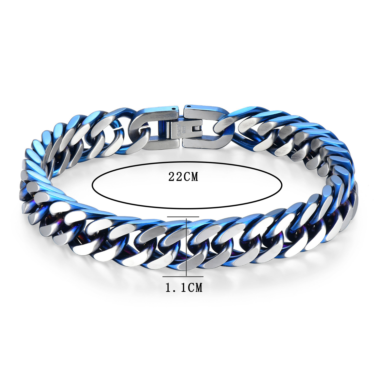 Men’s Cuban Link Bracelet • Premium Stainless Steel • Waterproof & Hypoallergenic. Classic Street Style, Durable & Comfortable. Symbol Of Confidenc_voghion.com
