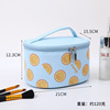 Polyurethane waterproof cosmetic bag, storage system for traveling, black set, simple and elegant design