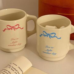 小紅書同金 ~ 小衆デザインマグカップ女子かわいい陶磁器カップ家庭用コップオフィスコーヒーカップ