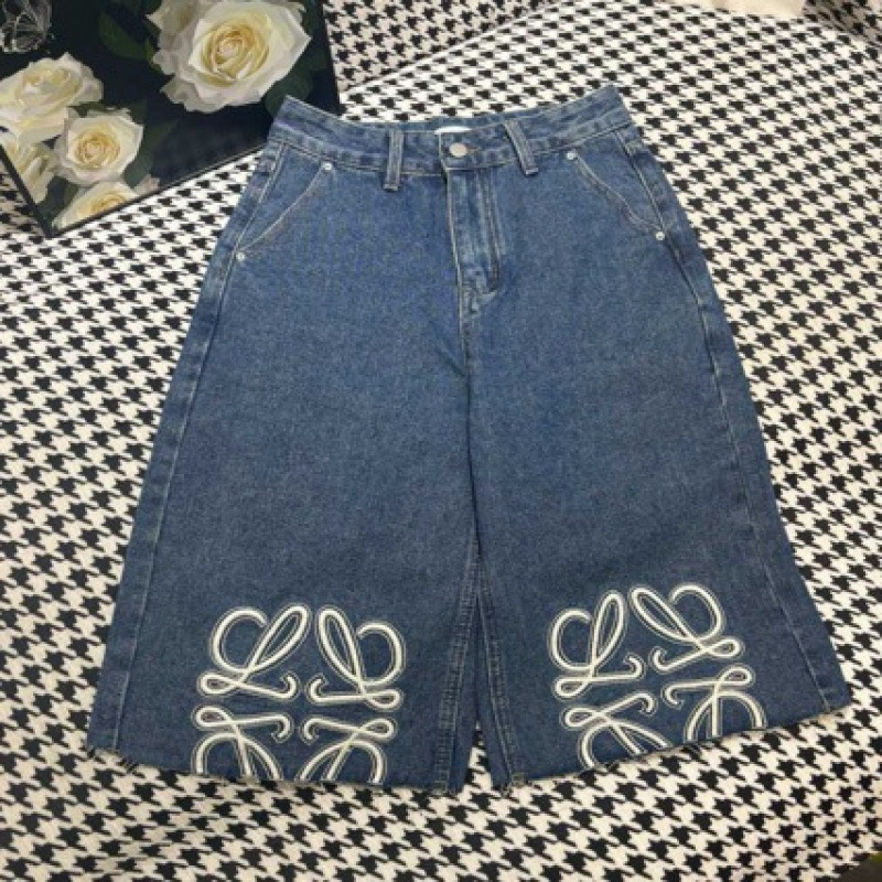 2026 New High-Waisted Wide-Leg Denim Shorts for Women with Embroidered Letters, Slimming and Versatile Fashionable Denim Shorts 2026 New High-Waisted Wide-Leg Denim Shorts for Women with Embroidered Letters, Slimming and Versatile Fashionable Denim Shorts