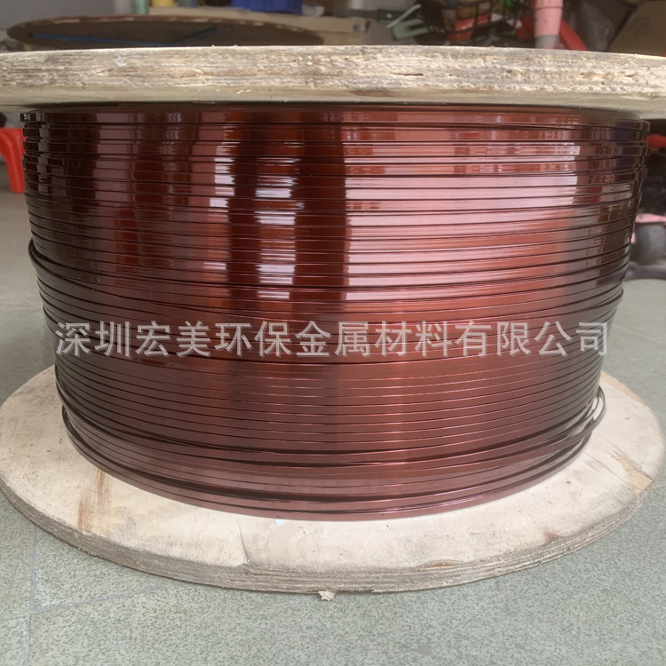 漆包扁线  漆包铝扁线 扁平漆包铜线 变压器电机漆包扁铜线