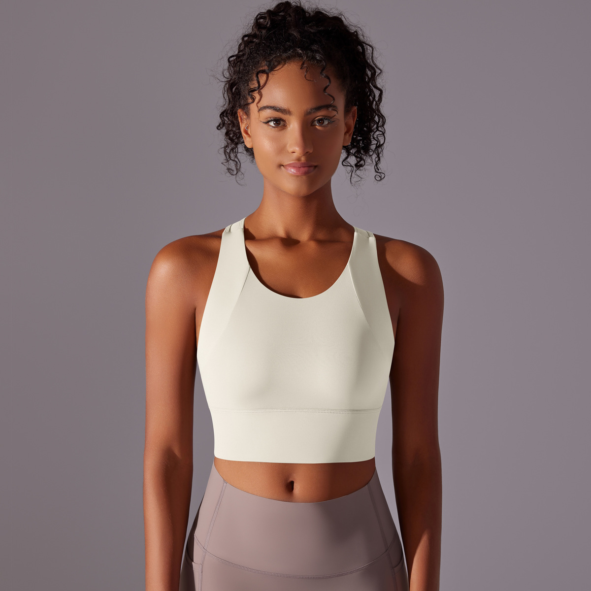 Taza fija de una sola pieza chaleco deportivo curva de cohesión ropa interior deportiva Adelgazamiento Belleza espalda fitness ropa de yoga sujetador para las mujeres