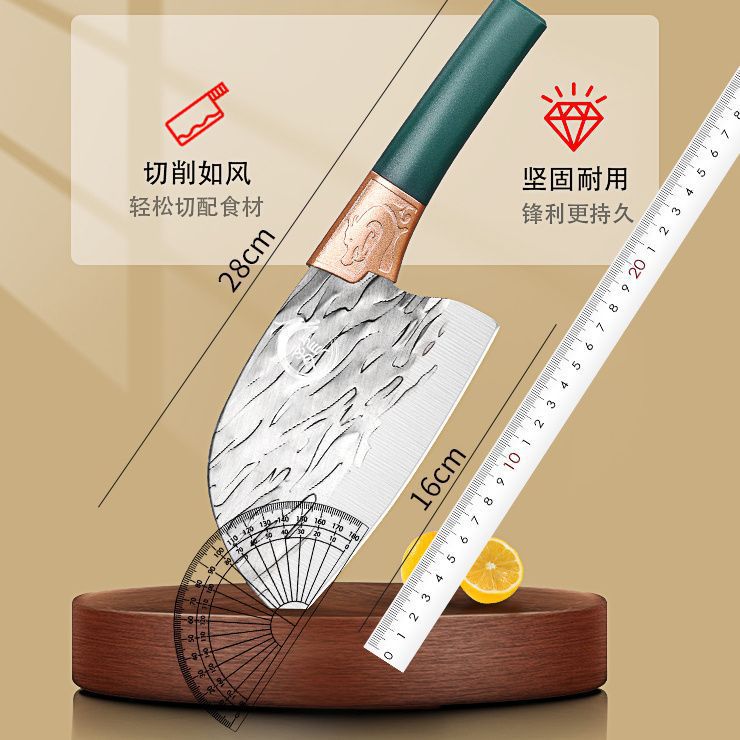Cuchillo de cocina doméstico, cuchillo de cabeza de pescado super rápido, cuchillo de carne afilado, cuchillo de cocina de corte y corte de doble uso