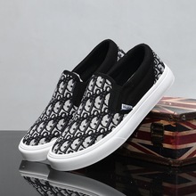 男鞋夏季新款一脚蹬懒人鞋透气帆布鞋耐磨防臭休闲低帮板鞋男616