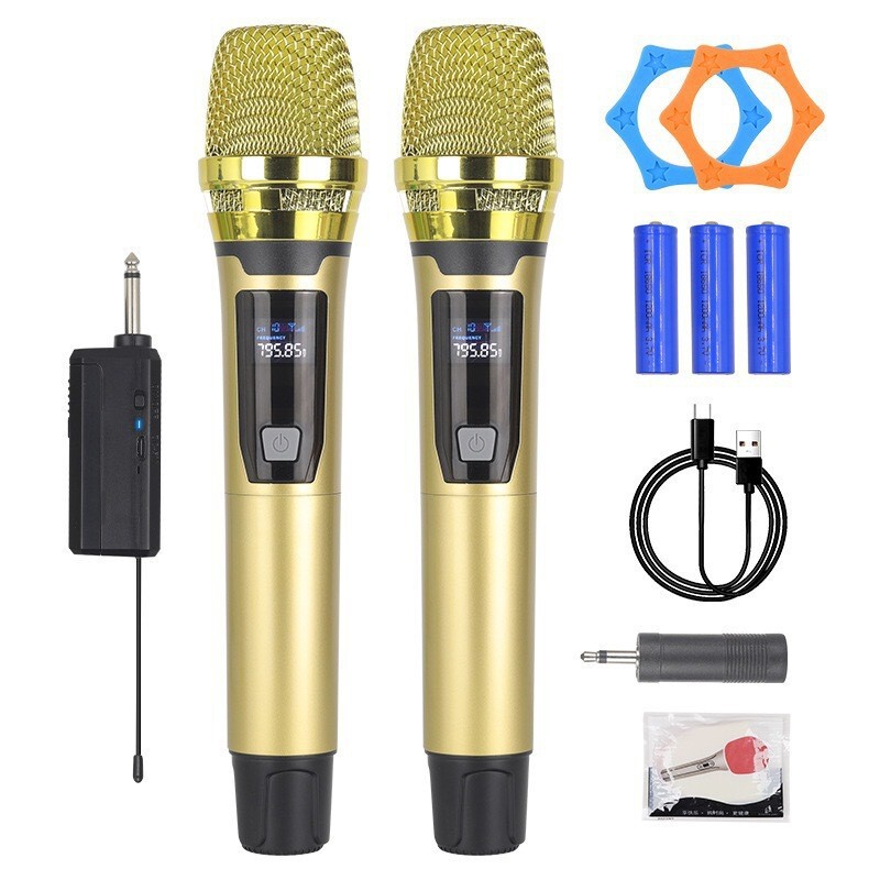 Cross-Border 106 Wireless Microphone Dual-Microphone Charging Model for Stage, Home Ktv, Outdoor Live Streaming, Audio Conferencing