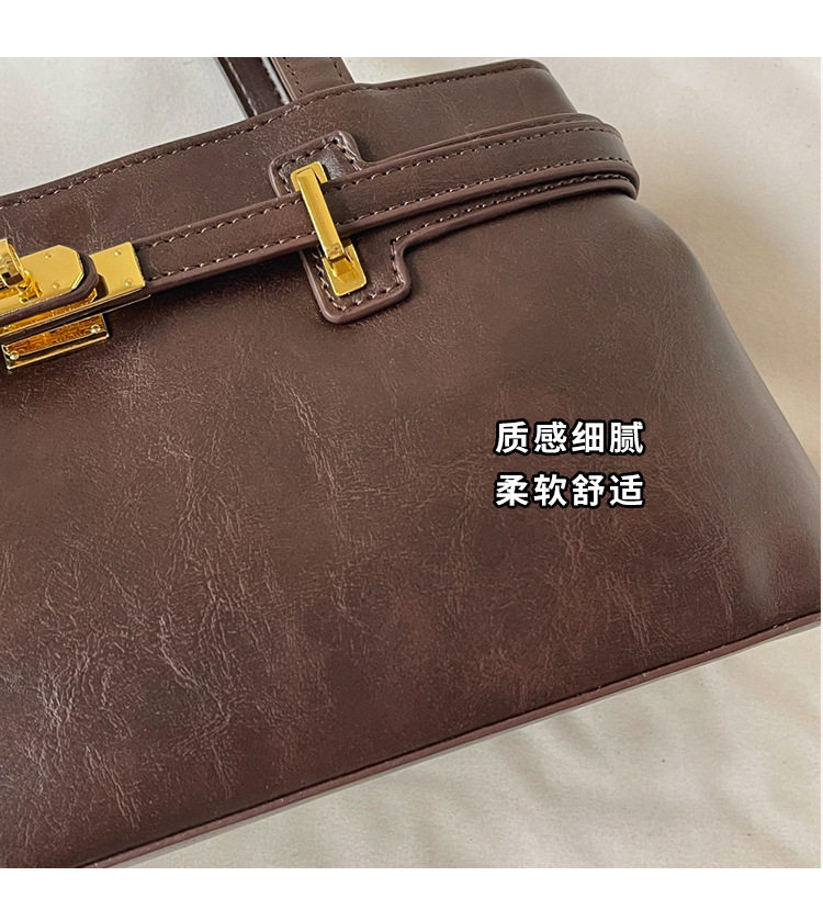 Túi tote nữ quai đeo vai dáng ngang cỡ lớn , chất liệu PU mềm, đựng được nhiều đồ — Gạo trắng, Rượu vang đỏ, màu cà phê, màu nâu chi tiết 7