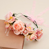 Cross -border new super fairy simulation flower ring headwear bride jewelry outdoor shooting flower ring tourism holiday flower ring