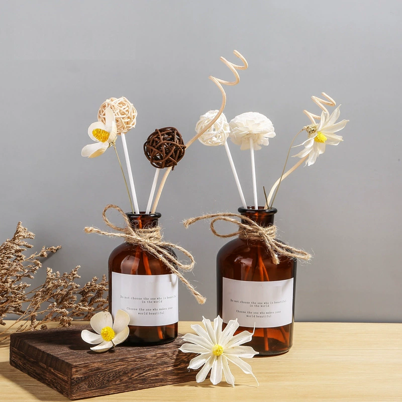Ins fire-Free ароматерапия специальная бутылка для ароматерапии пустая бутылка из ротанга сушеный цветок DIY стеклянная бутылка аксессуары Летучий аромат диффузор бутылка