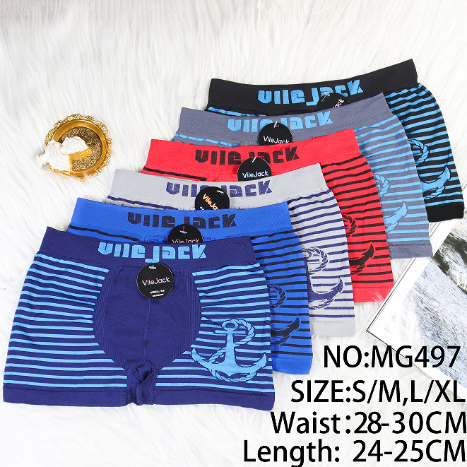 Calzoncillos bóxer para niños, diseño de barco, alta elasticidad, transpirables, suaves, ropa interior deportiva para jóvenes de secundaria, éxito de ventas transfronterizo.