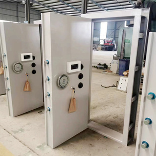 Carbon steel vault door, ammunition warehouse door, single-opening double-opening security chamber, swing door, thickened steel plate security door