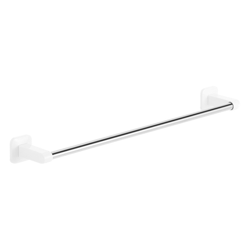 Estante de toalla de acero inoxidable tubo de perforación libre de lavabo baño transfronterizo caliente sola varilla largo tubo de baño toallero image 1