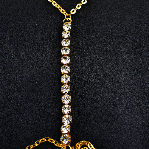 Ladies Sexy Body Chain, European and American Fashion Style Chain Necklace, European and American Cross-Border Beach Accessories Bikini Chain