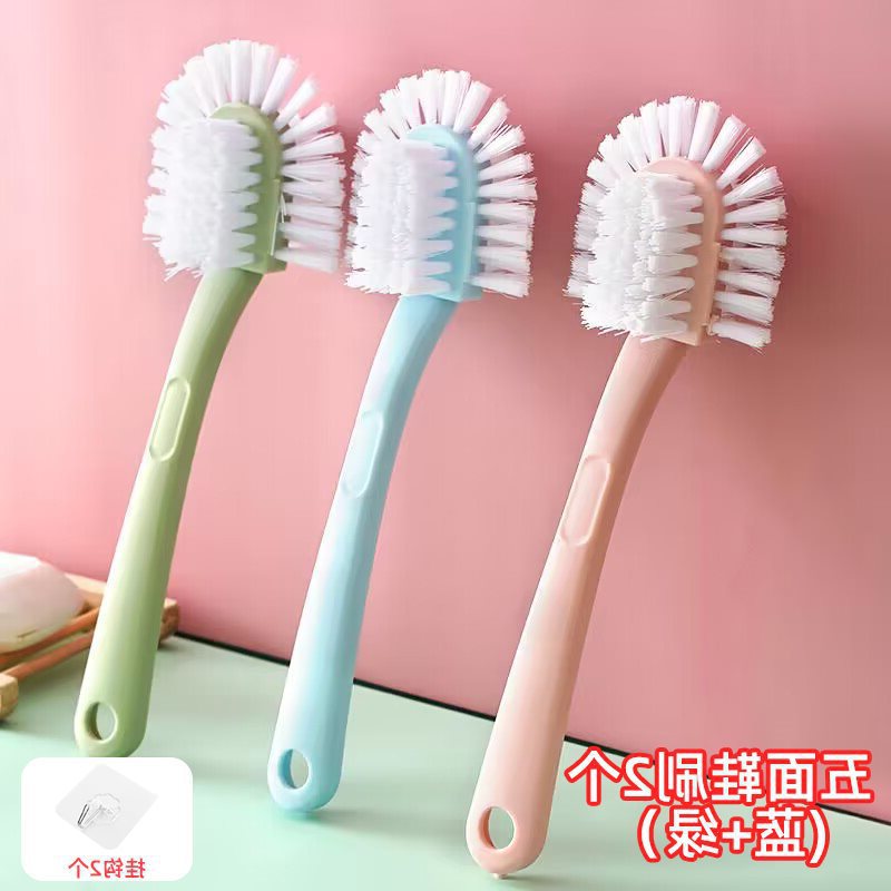 ❀✿❀오각형 구두솔 [노르딕블루+노르딕그린] 2팩 + 후크 2개