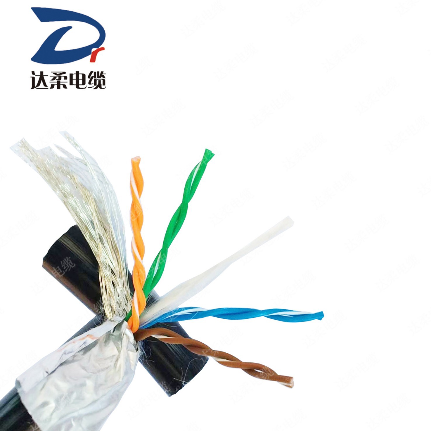 RVVSP屏蔽双绞线PROFIBUS 现场总线4/5/8/芯*2.5平方柔性耐弯