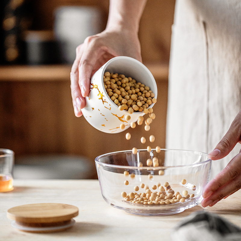 Nordic cerámica sellada tarro cocina granos de almacenamiento de alimentos tarro de almacenamiento tarro caramelo tarro café té tarro sellado caja