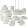 Japanese white decorations, round ceiling lamp, flashlight, cloth, lights for living room