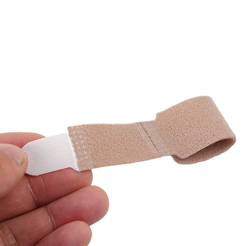 Защитный нейлоновый бандаж-сепаратор для пальцев ног при вальгусной деформации, носимый, с небольшой тканевой полоской для растяжки пальцев