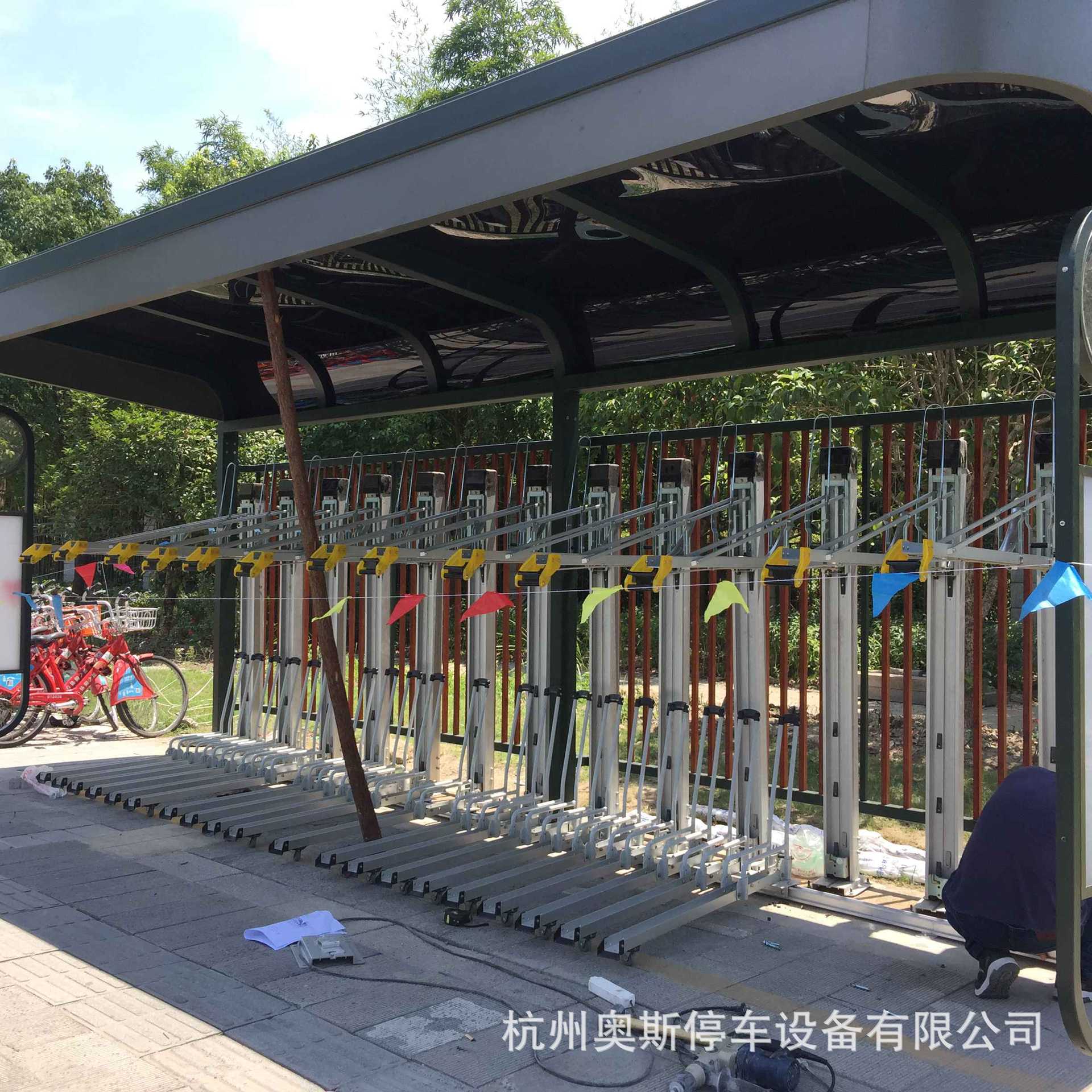 杭州东站 公共自行车停车架  地铁口功能型停车架
