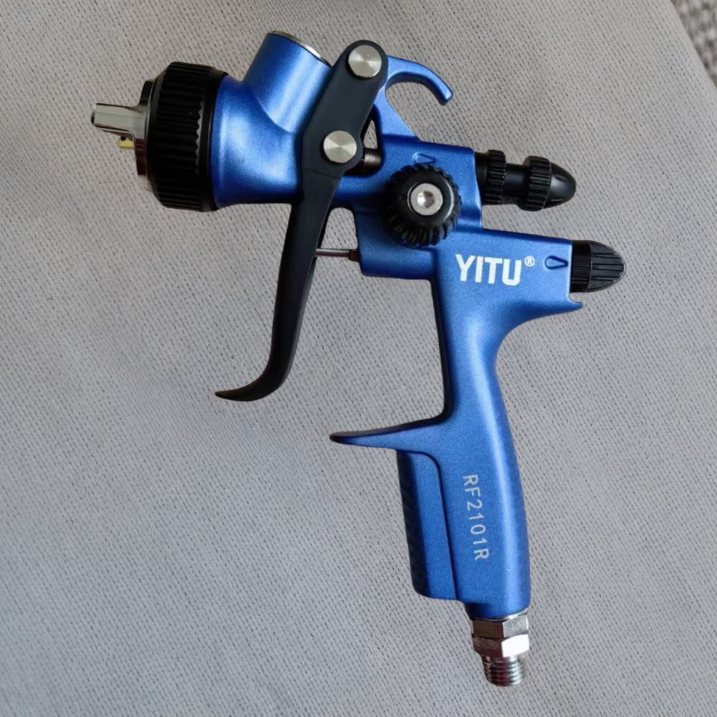 YITU2101R 1500蓝色经典油水两用喷枪汽车喷漆枪钣金高雾化面漆枪