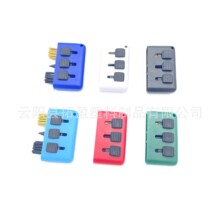 高尔夫清洁刷（无链条） 球杆刷 球头刷 三孔刷 三用刷 铜毛刷