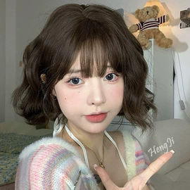 假发短卷发;假发长卷发;长直发假发