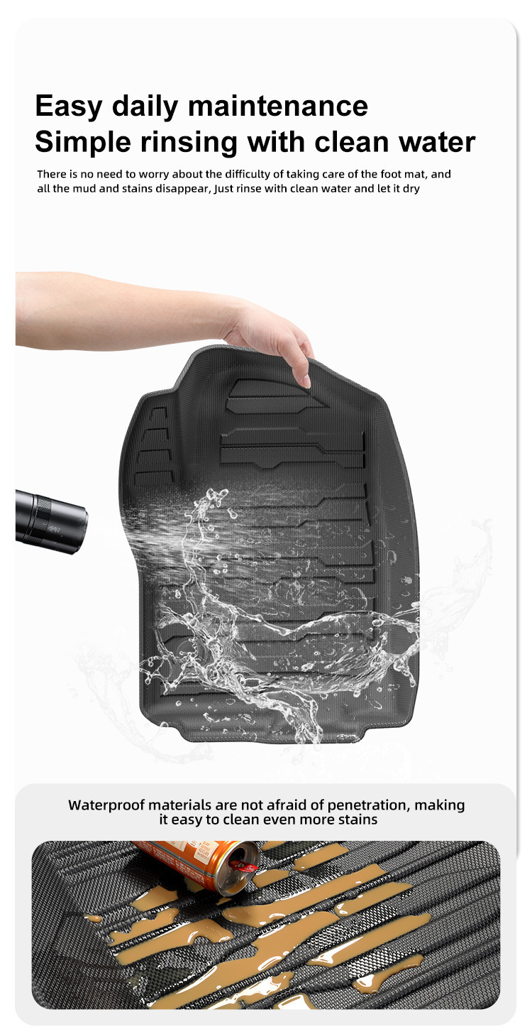 Suitable for 21-24 Suburban Tahoe Yukon Yukon Car Fully Environmentally Friendly Tpe Floor Mats