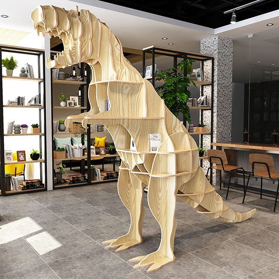 Hotel Window Animal Shape Creative Decoration Floor Storage Rack Nordic Children's Bookshelf Simple Storage Rack