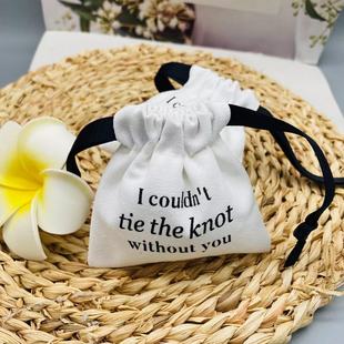 8 an Half-Drift Canvas Folded Bag Perfume Cosmetics Packaging Bag Business Trip Pajamas Bra Storage Bag Can Be Customized in Size