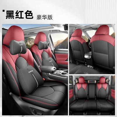 Modelə uyğun (Original) oturacaq örtükləri | and 5-Seater Special Seat Cushions - black-and-red-five-seater-luxury-version-22-26-highlander
