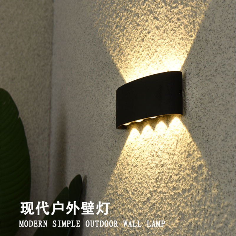 ABSled壁灯户外简约创意多头发光酒店大堂客厅上下照射走廊外墙灯