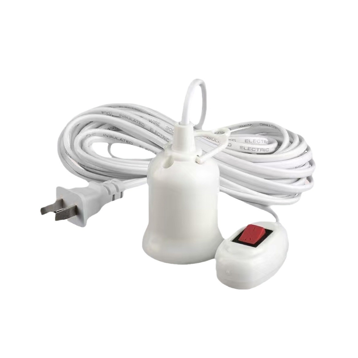 Hoje E27 tornillo LED bombilla eléctrica cables de lámpara colgantes con interruptor cables de enchufe 3m - 8m