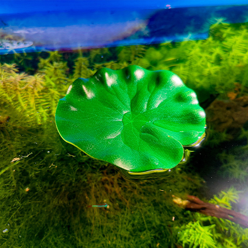 Explosiva EVA simulación hoja de loto paisaje piscina nenúfar loto hoja de loto hojas falsas método antiguo cultivo de peces decoración pecera nueva