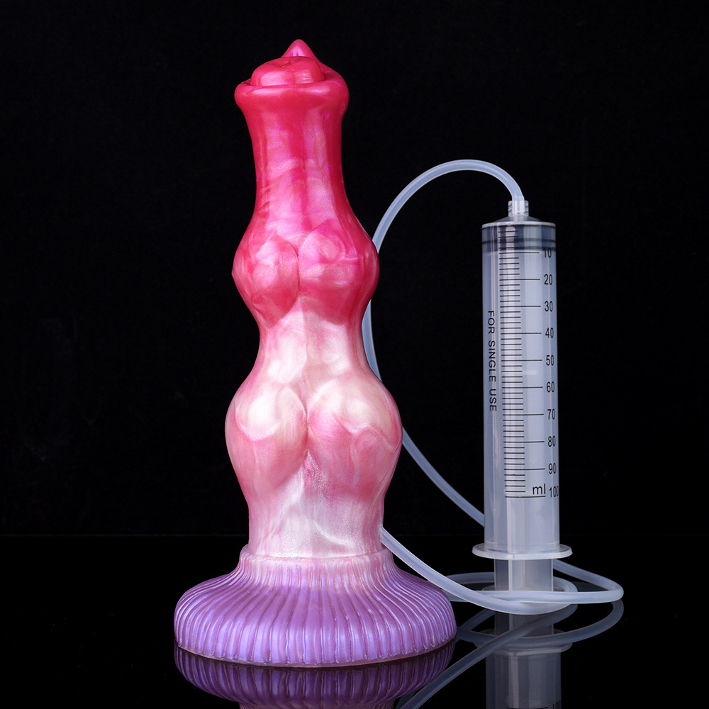 NNSX spray de agua tiro perro Polla salchicha irrigador pareja coqueteo consolador productos adultos del sexo