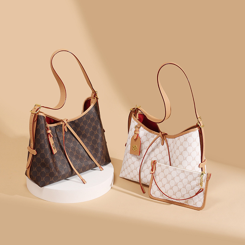 Vintage Women's Monogram Tote Bag - Large Capacity Shoulder Bag_voghion.com