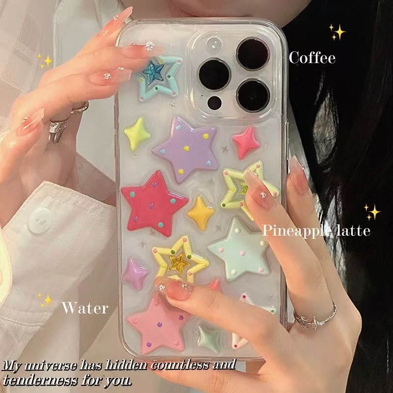 Color dopamine star glue for vivox100/x90 mobile phone case y100/s19/s18 soft y52s women
