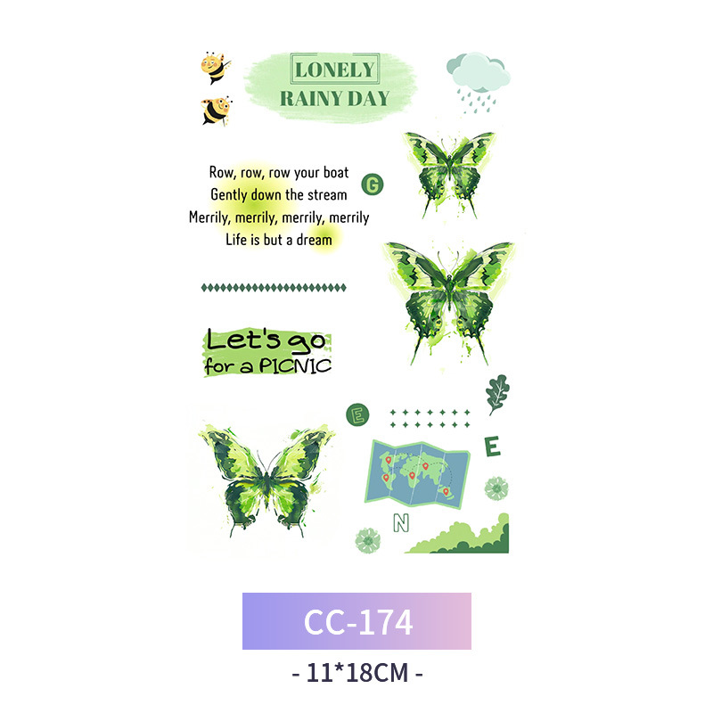 Transfronterizo en stock al por mayor de halloween colorido mariposa tatuaje pegatinas simulación sangrienta cicatriz pegatinas divertidas pegatinas impermeables